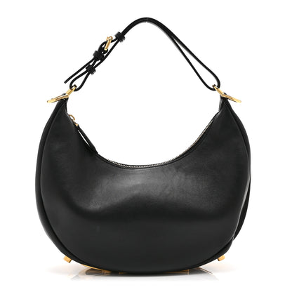 Fendi Vitello Grace Matte Small Fendigraphy Hobo Bag Black 1 of 11