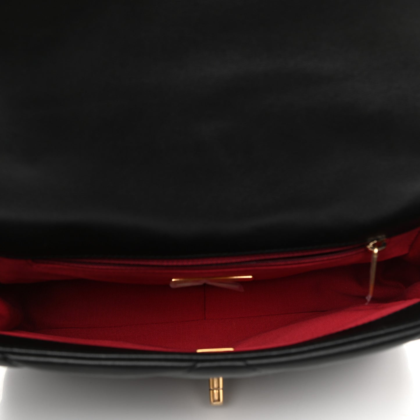 Lambskin Quilted Medium Chanel 19 Flap Black