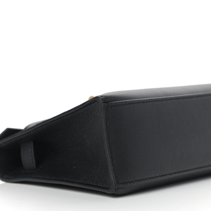 Hermes Swift Kelly Pochette Clutch Black 8 of 10