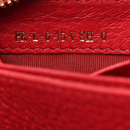 Valentino Garavani Pebbled Calfskin Rockstud Zip Around Wallet Rosso Valentino 8 of 10