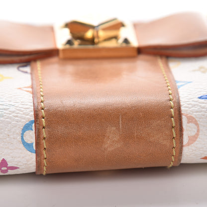 Louis Vuitton Monogram Multicolor Sarah Noeud Wallet White Litchi 11 of 15
