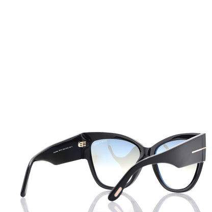 Tom Ford Acetate Anoushka Cat Eye Sunglasses TF371 Black 4 of 7