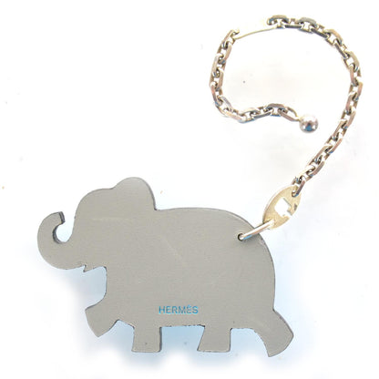 Hermes Leather Lucky Haati Elephant Key Chain 2 of 3