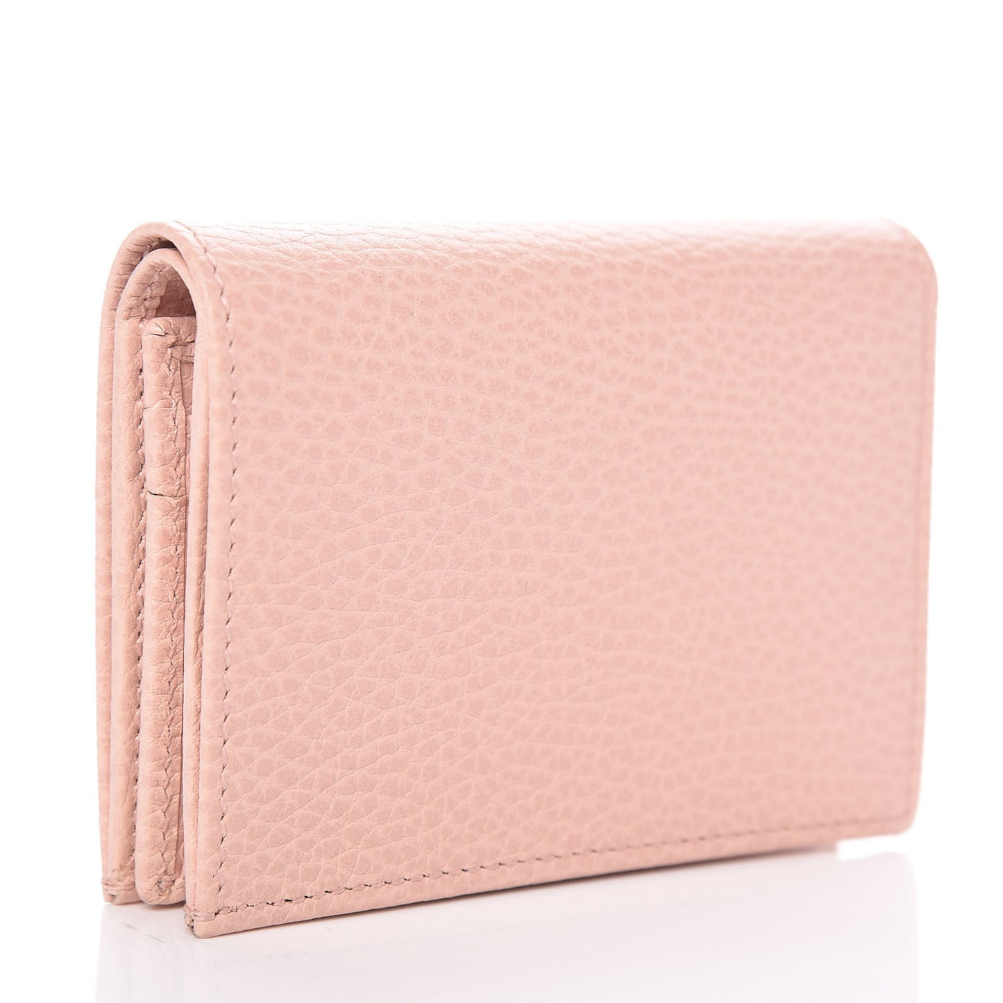 Dollar Calfskin GG Marmont Card Case Perfect Pink