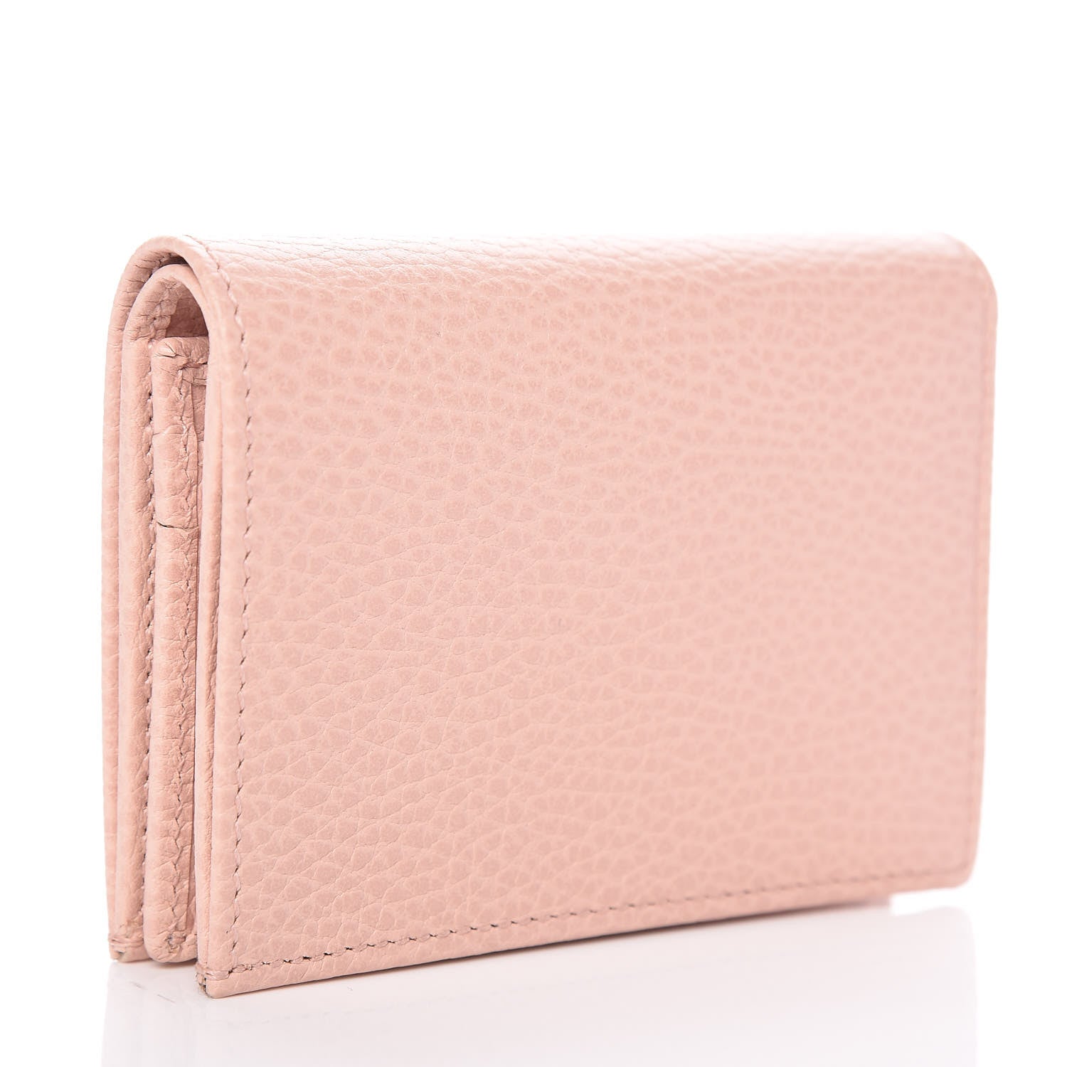 Gucci Dollar Calfskin GG Marmont Card Case Perfect Pink 3 of 8