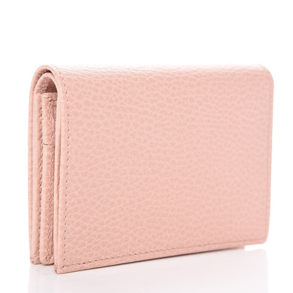 Gucci Dollar Calfskin GG Marmont Card Case Perfect Pink 3 of 8