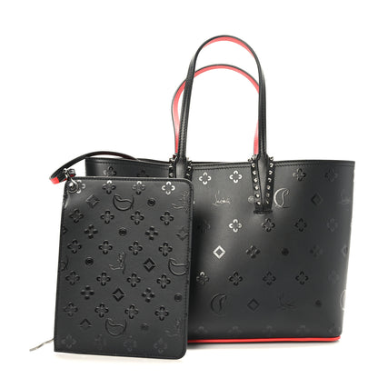 Christian Louboutin Calfskin Loubinthesky East West Cabata Tote Black 3 of 9
