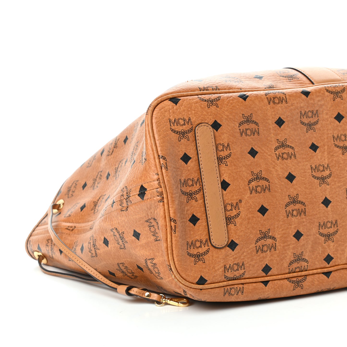 Visetos Large Liz Reversible Shopper Tote Cognac