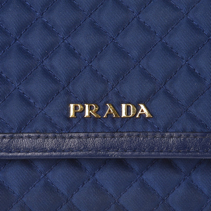 Prada Tessuto Quilted Mini Crossbody Wallet Bleuette 5 of 12