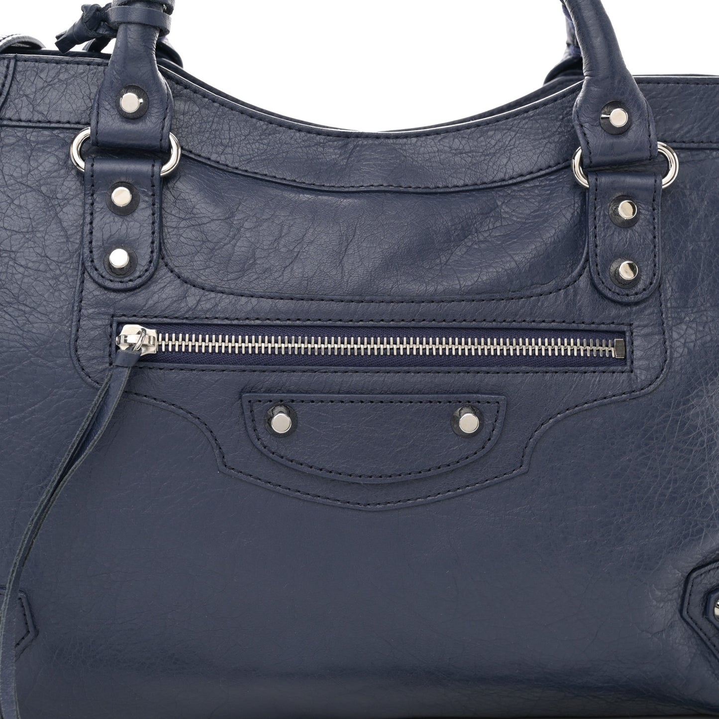 Agneau Classic Silver Hardware City Gris Chartreux
