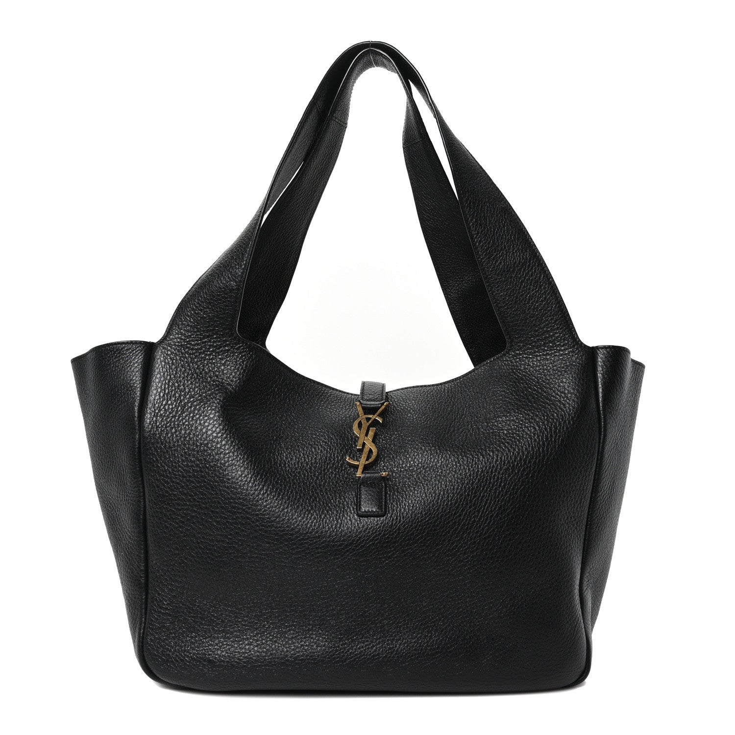 Saint Laurent Grained Deerskin Bea Tote Black 1 of 11