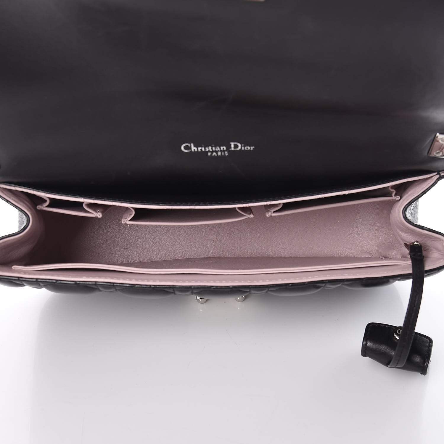 Christian Dior Lambskin Cannage Medium Miss Dior Flap Black 5 of 13