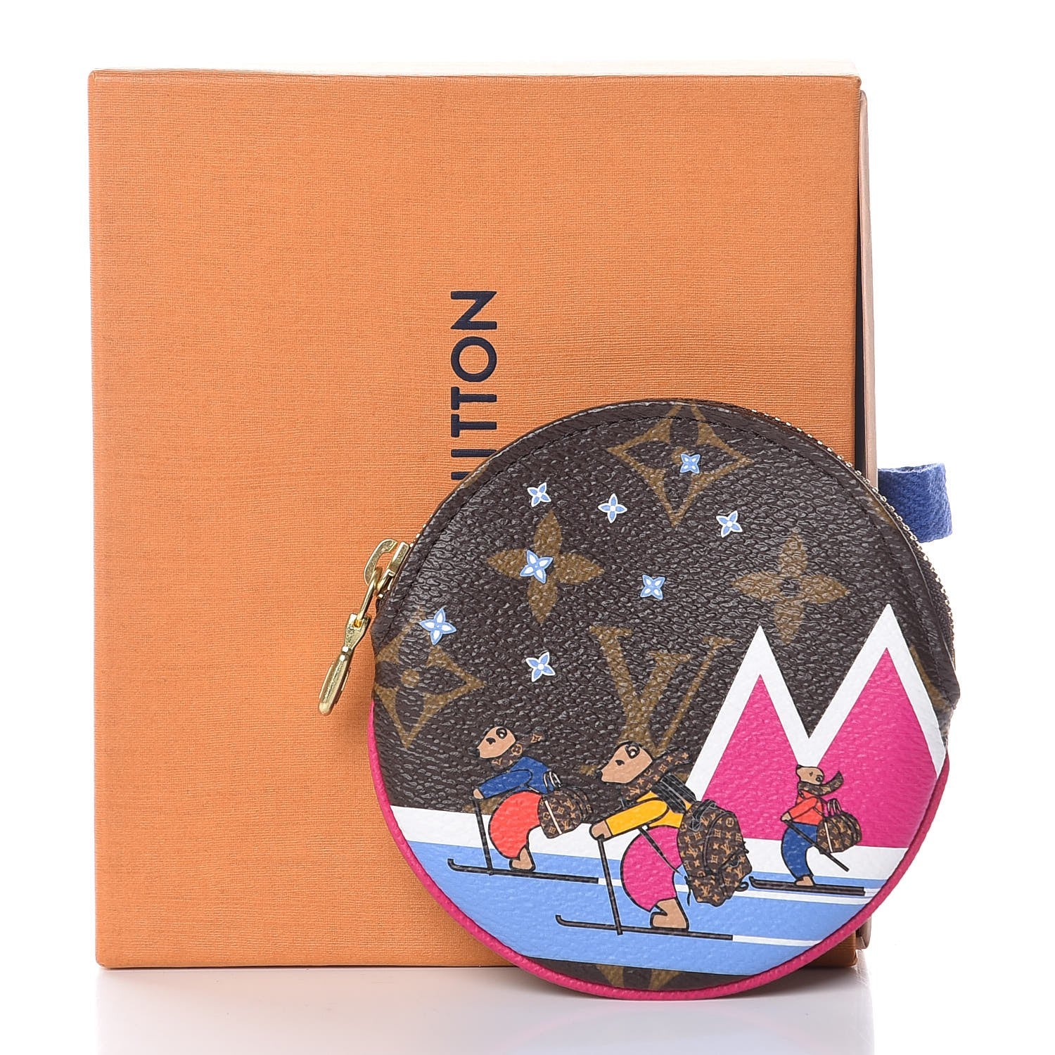 Louis Vuitton Monogram 2018 Christmas Animation Round Coin Purse 8 of 8