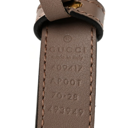 Gucci Calfskin Double G 20mm Belt 70 28 Porcelain Rose 5 of 5