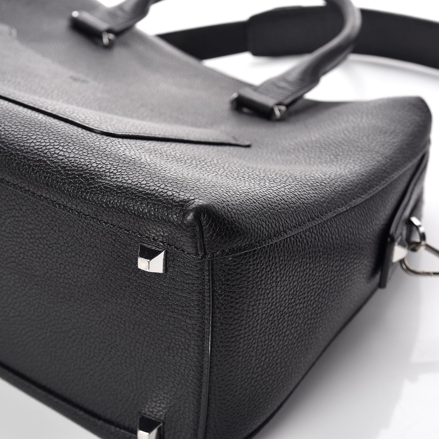 Grained Calfskin Medium Ella Boston Black