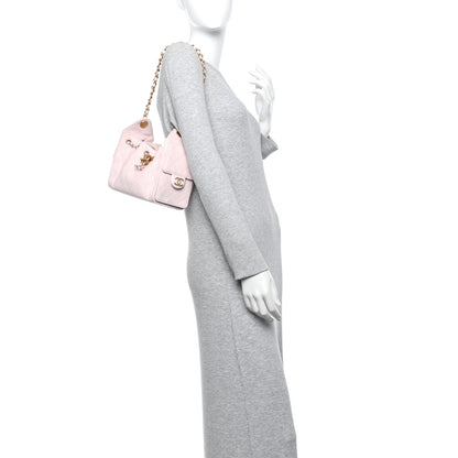 Chanel Caviar Quilted Mini Chanel 25 Handbag Light Pink 2 of 10