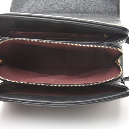Chanel Shiny Sheepskin Quilted Small Trapezio Flap Black 5 of 12