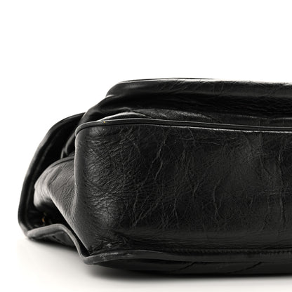 Saint Laurent Crinkled Calfskin Matelasse Monogram Medium Niki Chain Satchel Black 8 of 9