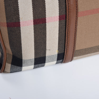 Burberry House Check Derby Calfskin Medium Alchester Bowling Bag Tan 12 of 14