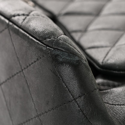 Chanel Lambskin Quilted Jumbo Single Flap Black 11 of 15