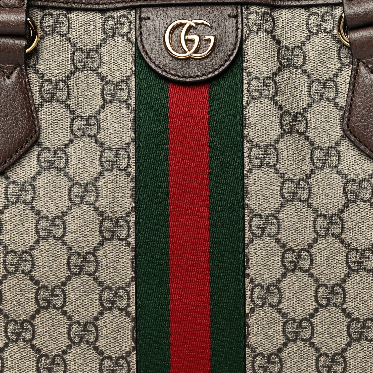 Gucci GG Supreme Monogram Medium Ophidia Shopping Tote Brown 8 of 10