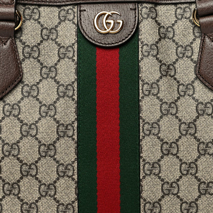 Gucci GG Supreme Monogram Medium Ophidia Shopping Tote Brown 8 of 10