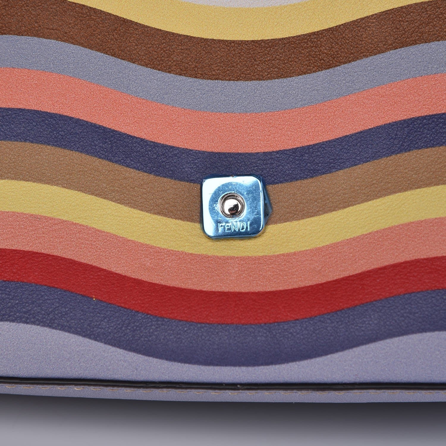Fendi Vitello Dolce Hypnotic Micro Double Baguette Multicolor Blue Notte 14 of 14