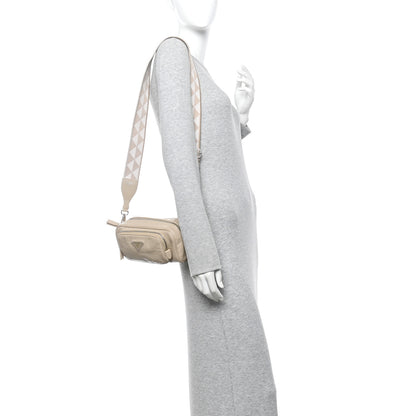 Prada Nappa Antique Multi-Pocket Shoulder Bag Deserto 2 of 9