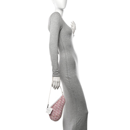Christian Dior Monogram Mini Saddle Pochette Pink 2 of 11