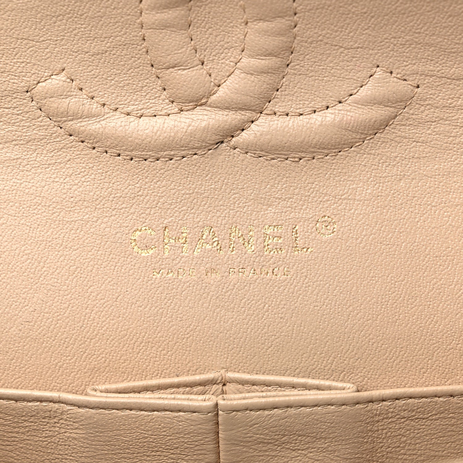 Chanel Caviar Quilted Medium Double Flap Beige 5 of 15