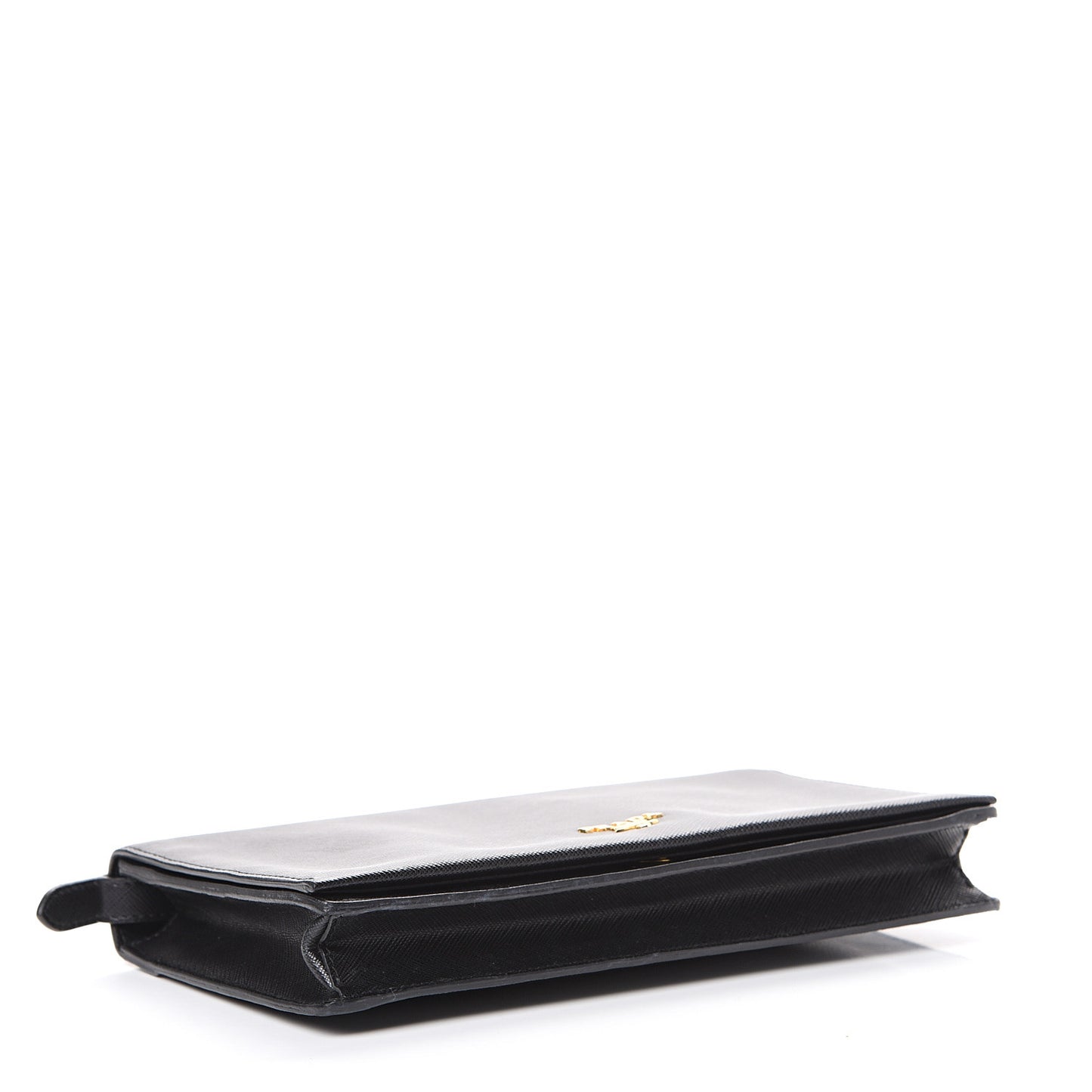 Saffiano Lux Clutch Black