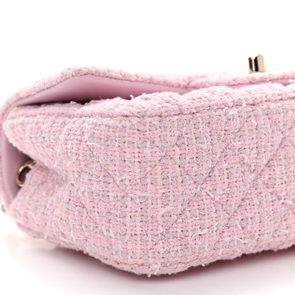 Chanel Tweed Quilted Mini Rectangular Flap Pink 9 of 11