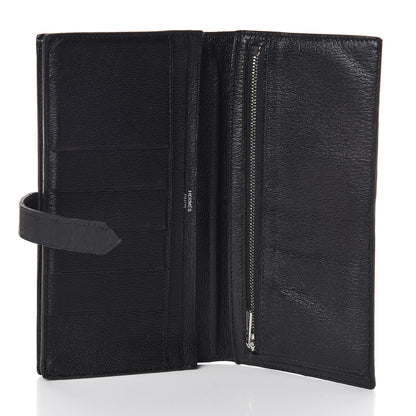 Hermes Matte Alligator Bearn Wallet Black 5 of 10