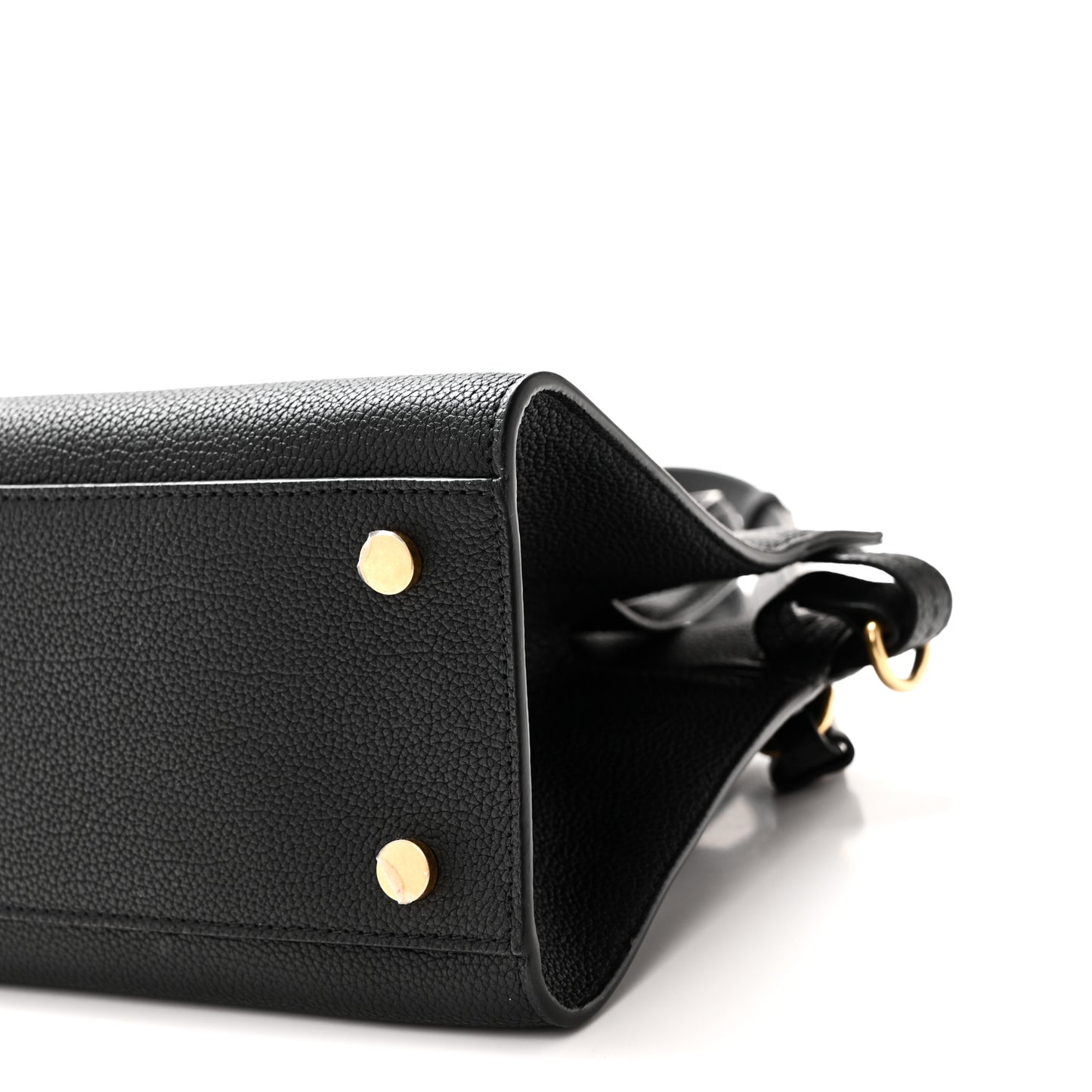 Grainy Calfskin Nova Check Mini Cotswolds Tote Black