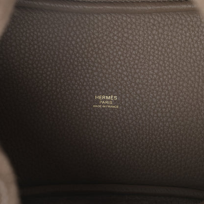 Hermes Taurillon Clemence Picotin Lock 18 PM Etoupe 6 of 11