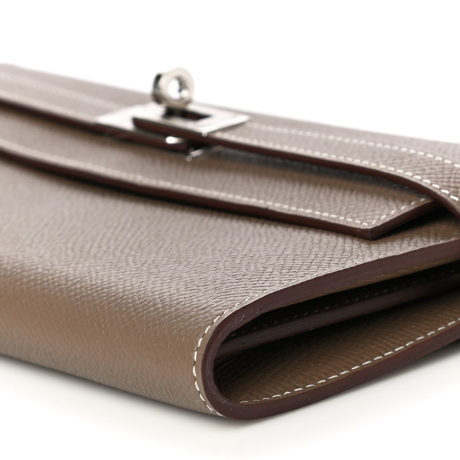 Hermes Epsom Kelly Longue Wallet Etoupe 10 of 11