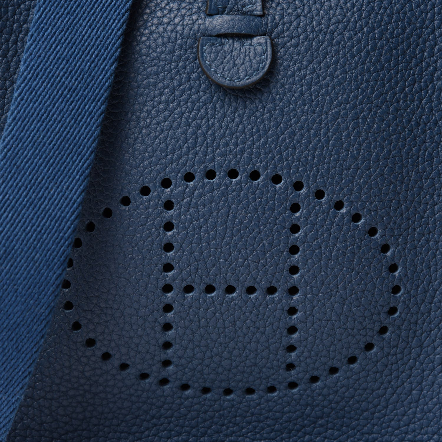 Hermes Taurillon Clemence Evelyne TPM Deep Blue 10 of 11