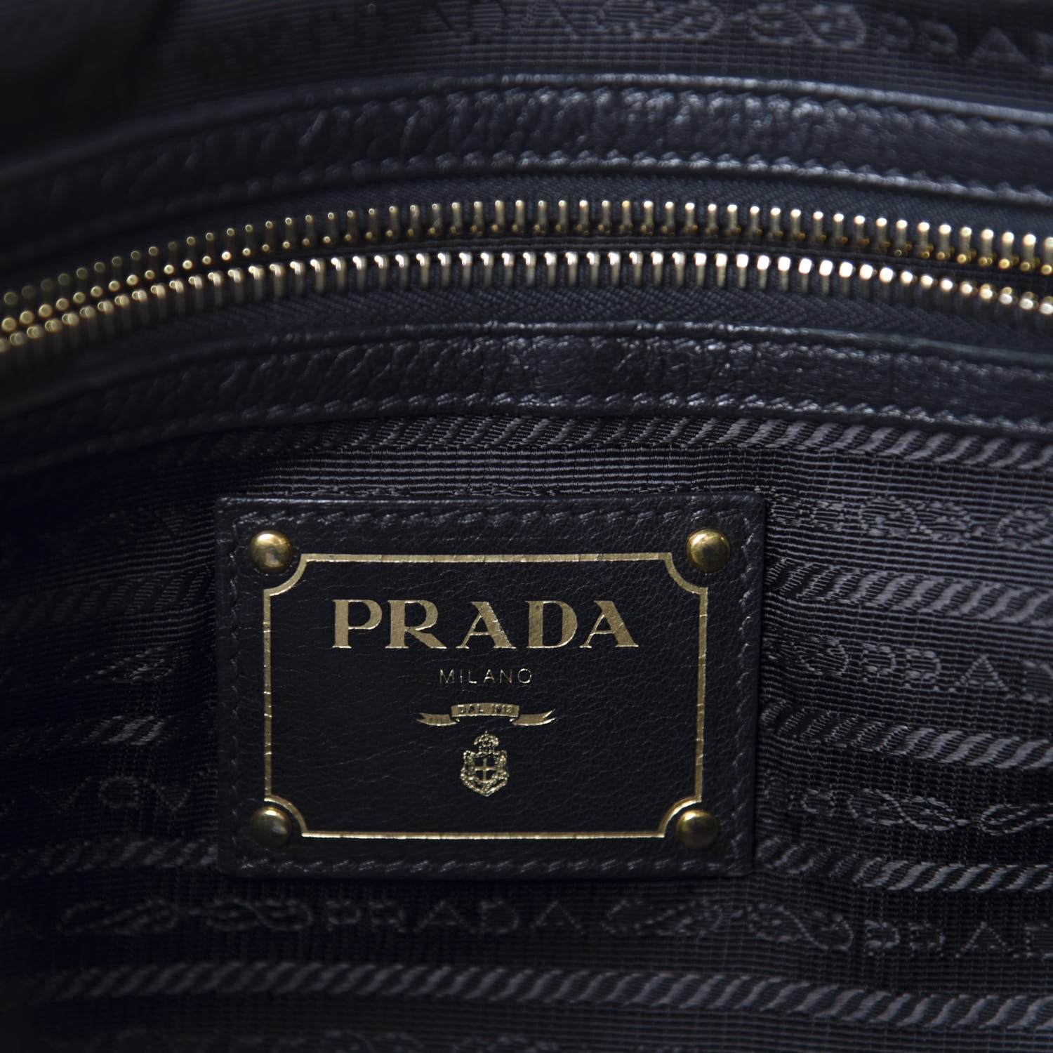 Prada Vitello Daino Shopping Satchel Black 10 of 13