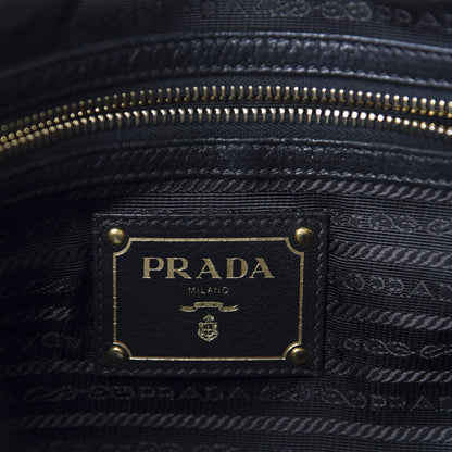 Prada Vitello Daino Shopping Satchel Black 10 of 13