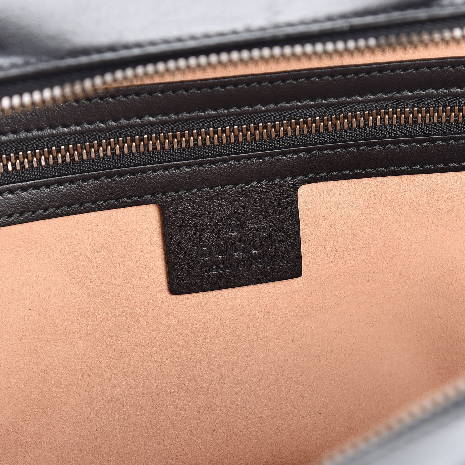Gucci Calfskin Matelasse Sylvie Web Small GG Marmont Top Handle Shoulder Bag Black 6 of 8