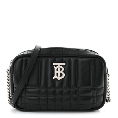 Burberry Calfskin Quilted Small Lola Camera Bag Black 1 of 11