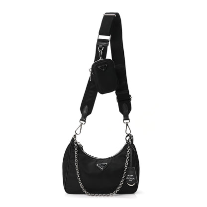 Prada Re-Nylon Saffiano Re-Edition 2005 Shoulder Bag Black 1 of 10