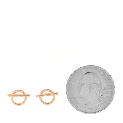 Hermes 18K Rose Gold PM Echappee Earrings 2 of 7