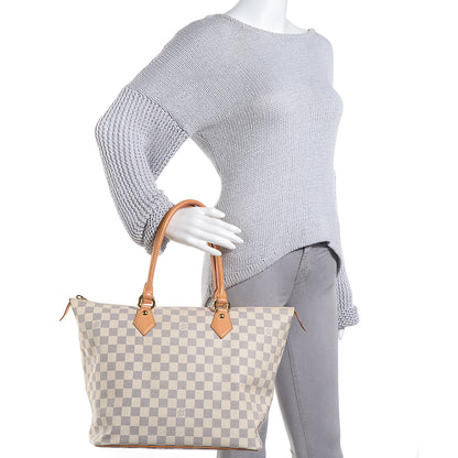 Louis Vuitton Damier Azur Saleya MM 2 of 7