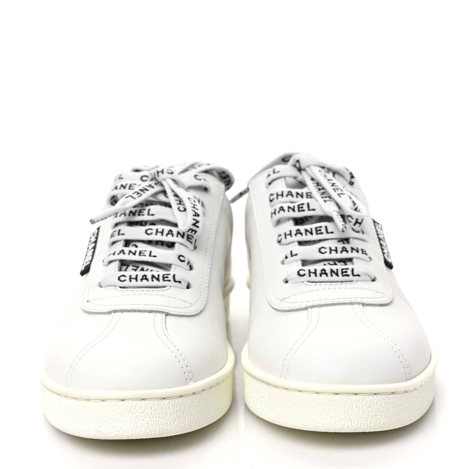 Chanel Calfskin CC Womens Sneakers 37 White 2 of 10