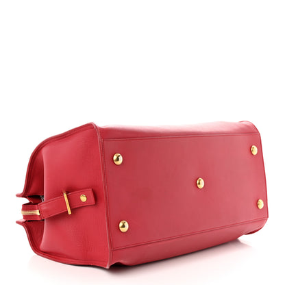 Saint Laurent Calfskin Medium Classic Y Cabas Red 4 of 21