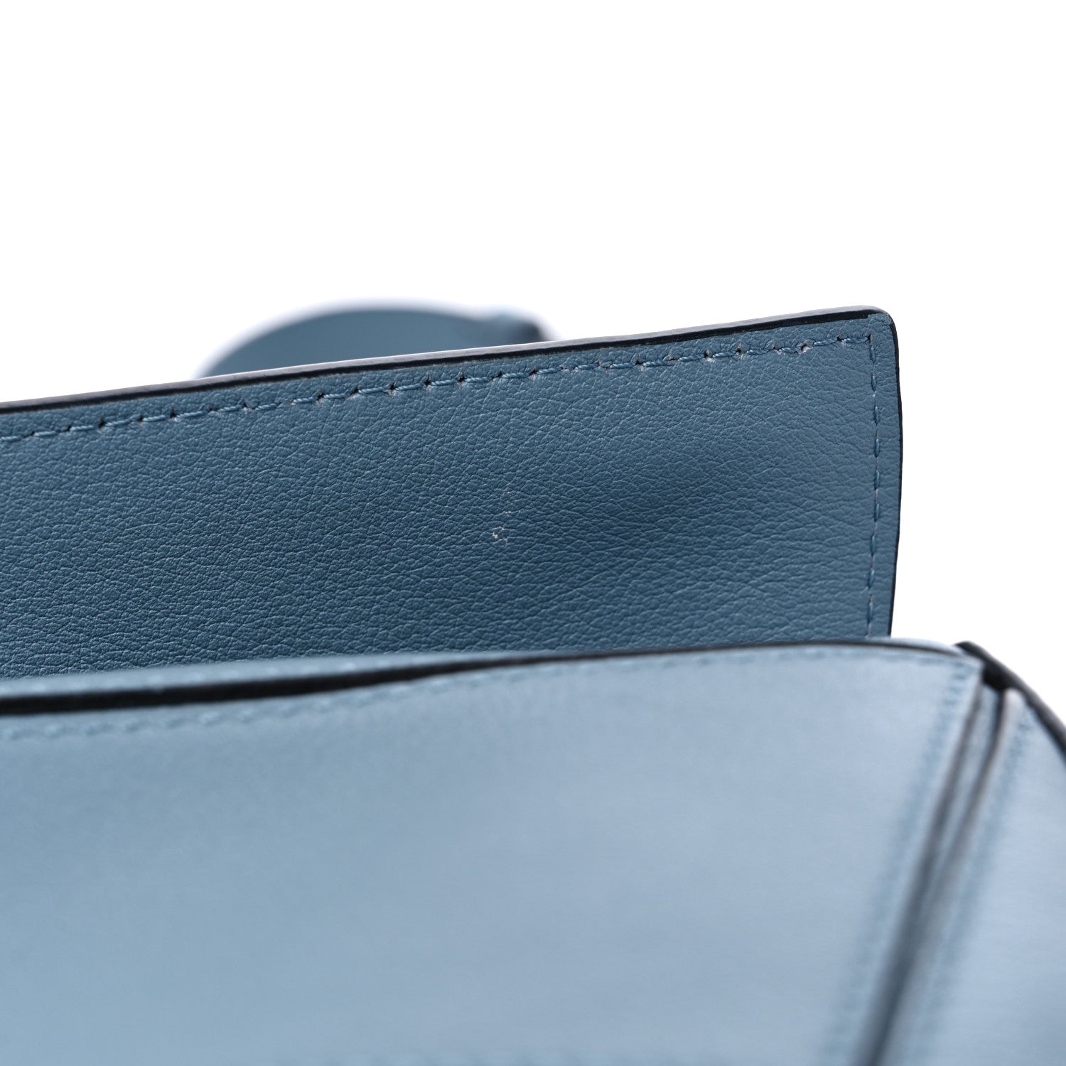 Loewe Calfskin Small Puzzle Bag Stone Blue 10 of 12