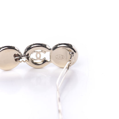 Chanel Pearl Coco Hair Clip Barrette Gold 4 of 5
