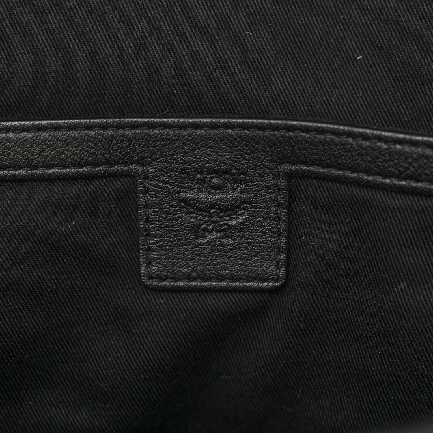 MCM Calfskin Ottomar Monogram Duke Backpack Black 6 of 12