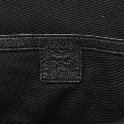 MCM Calfskin Ottomar Monogram Duke Backpack Black 6 of 12